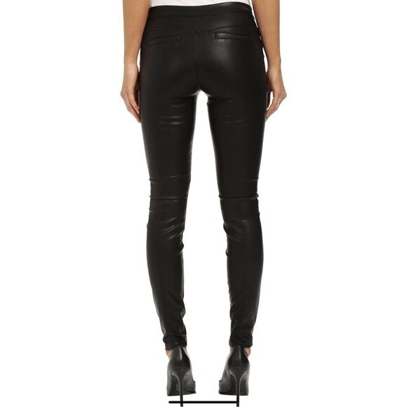 BLANK NYC Black Vegan Leather & Suede Leather Pants Leggings Women's 24 NWTS (k) - Picture 3 of 12